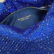 Bottega Veneta Blue Glitter Rhinestone Knot Handle Bag - 3