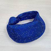 Bottega Veneta Blue Glitter Rhinestone Knot Handle Bag - 2