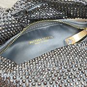 Bottega Veneta Grey Glitter Rhinestone Knot Handle Bag - 4