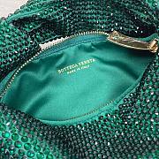 Bottega Veneta Green Glitter Rhinestone Knot Handle Bag - 2