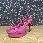 Valentino Garavani VLogo Pink Patent Slingback Heels 10cm - 3