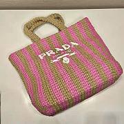 Prada large yellow raffia tote bag - 5