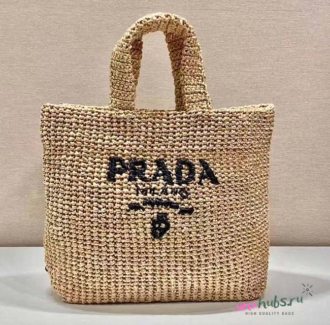 Prada large raffia tote bag - 1