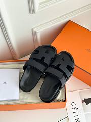 Hermes Chypre black sandal  - 5