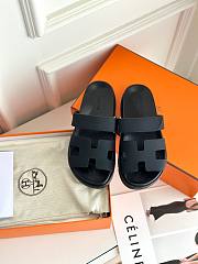 Hermes Chypre black sandal  - 4