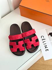 Hermes Chypre red sandal - 5