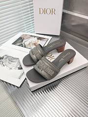 Dior grey sandal heels - 3