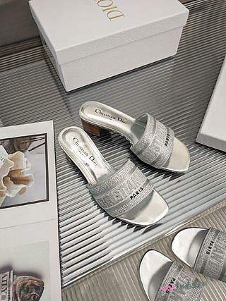 Dior silver sandal heels - 1