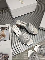 Dior silver sandal heels - 5