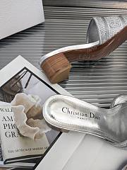 Dior silver sandal heels - 3