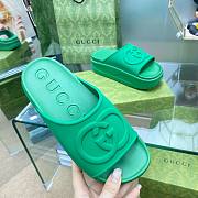 Gucci green flatforms - 5