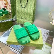 Gucci green flatforms - 2