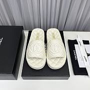 Chanel white mules slippers  - 4