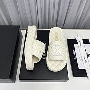 Chanel white mules slippers  - 5