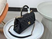 Chanel Coco Handle Black Large Caviar Bag - 5