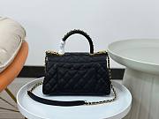 Chanel Coco Handle Black Large Caviar Bag - 4