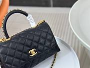 Chanel Coco Handle Black Large Caviar Bag - 2