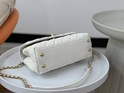 Chanel Coco Handle White Large Caviar Bag - 4