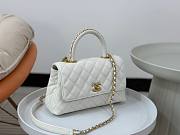 Chanel Coco Handle White Large Caviar Bag - 3