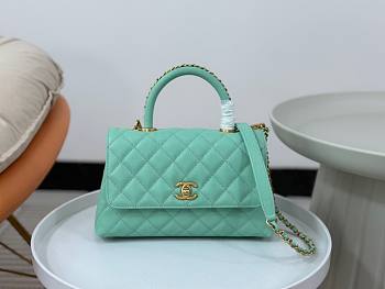 Chanel Coco Handle Mint Large Caviar Bag