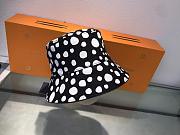 Louis Vuitton x YK Reversible Black Painted Dots Bucket Hat - 1