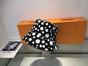 Louis Vuitton x YK Reversible Black Painted Dots Bucket Hat - 2