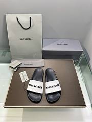 Balenciaga black/white slippers - 3