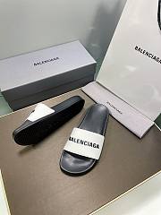 Balenciaga black/white slippers - 5