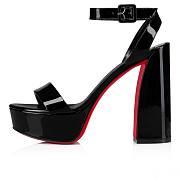 CL Louboutin Movida Sabina 130 Patent-Leather Platform Heels  - 5