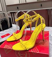 Christian Louboutin So Me 100 yellow leather heels - 1