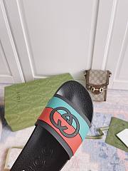 Gucci Interlocking G Web black slippers  - 5