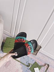 Gucci Interlocking G Web black slippers  - 4