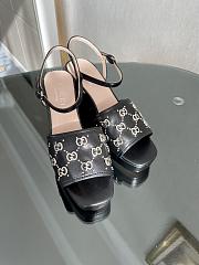 Gucci Interlocking G Studs Black Heels  - 5