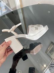 Gucci Interlocking G Studs White Heels - 2