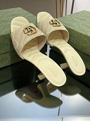 Gucci GG Yellow Canvas Heels - 2