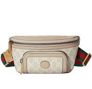 GUCCI Beige Interlocking G Belt Bag - 1