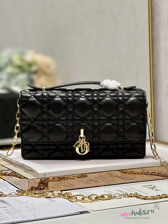 Dior Mini Miss Dior Black Lambskin Bag  - 1