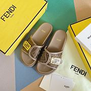 Fendi Feel Light Brown fabric slides - 2