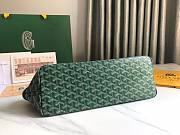 Goyard Tote Chien Gris Pet Green Leather Bag - 6