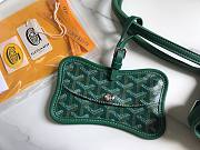 Goyard Tote Chien Gris Pet Green Leather Bag - 2