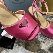 Prada pink satin platform heels - 6