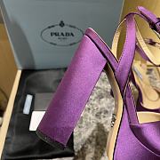 Prada purple satin platform heels - 6