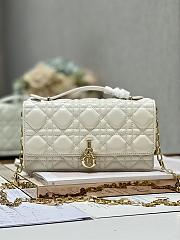 Dior Mini Miss Dior White Lambskin Bag - 1