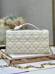 Dior Mini Miss Dior White Lambskin Bag - 4