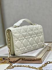 Dior Mini Miss Dior White Lambskin Bag - 3