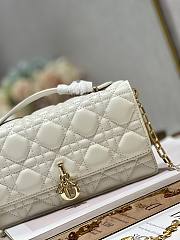 Dior Mini Miss Dior White Lambskin Bag - 2