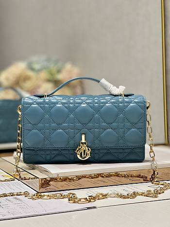 Dior Mini Miss Dior Blue Lambskin Bag