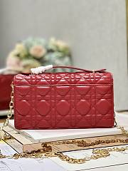 Dior Mini Miss Dior Red Lambskin Bag - 5