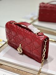 Dior Mini Miss Dior Red Lambskin Bag - 6