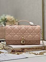 Dior Mini Miss Dior Pink Lambskin Bag - 1